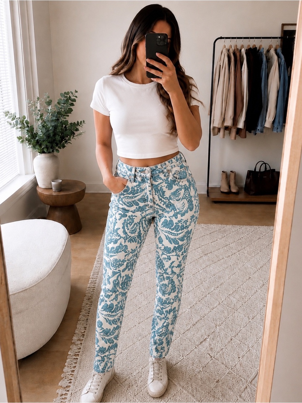 Vintage ralph Lauren printed jeans size 26